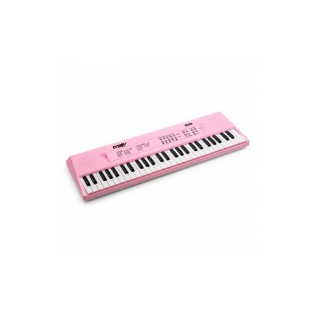 Max KD54P Teclado Electronico Rosa Con Bateria