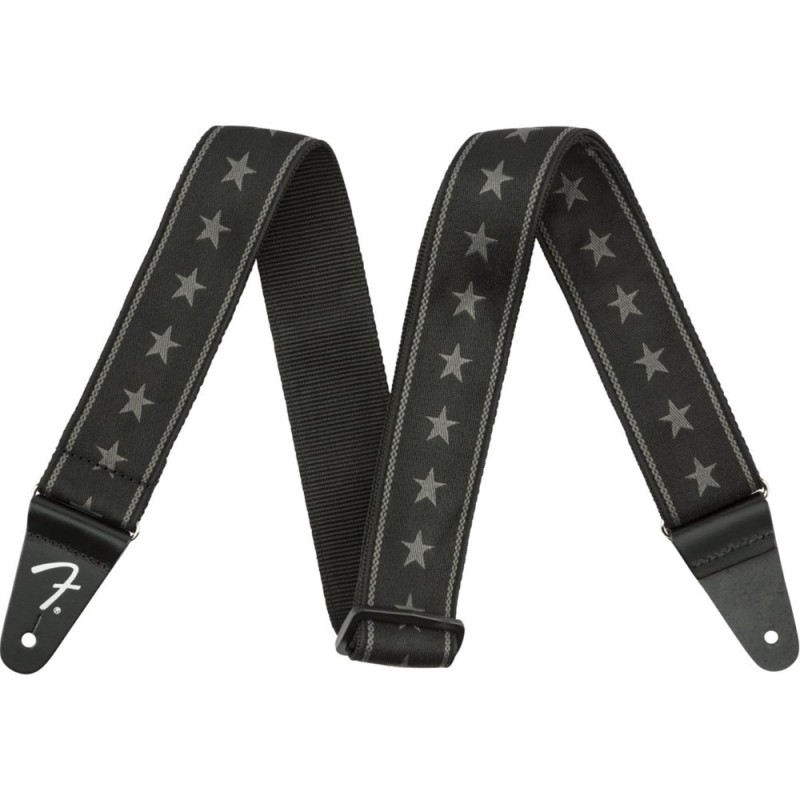 Fender Nylon Stars & Stripes Negra/Gris 2" 099-0615-004