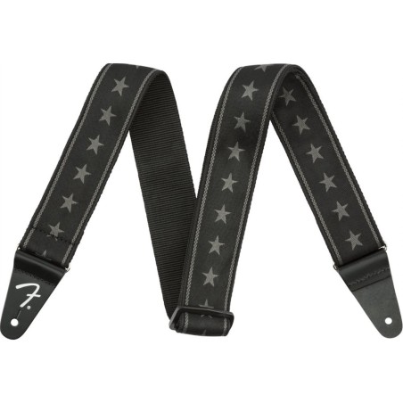Fender Nylon Stars & Stripes Negra/Gris 2" 099-0615-004