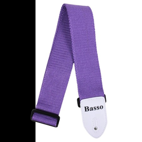 Basso NY17 correa guitarra y bajo morado