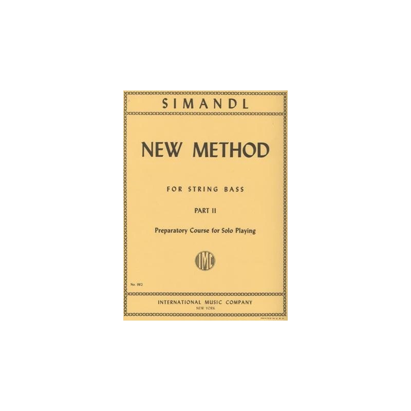 Simandl New Method Para Contrabajo Part II
