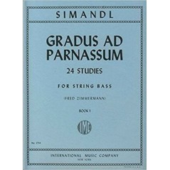 Simandl 24 Estudios Gradus Ad Parnassum Para Contrabajo