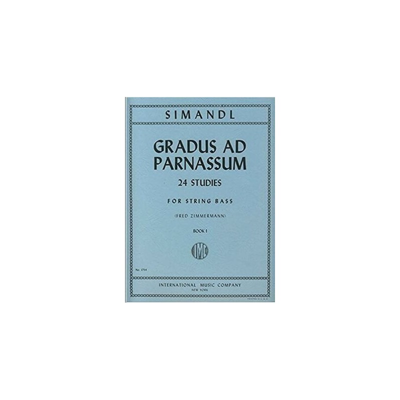 Simandl 24 Estudios Gradus Ad Parnassum Para Contrabajo