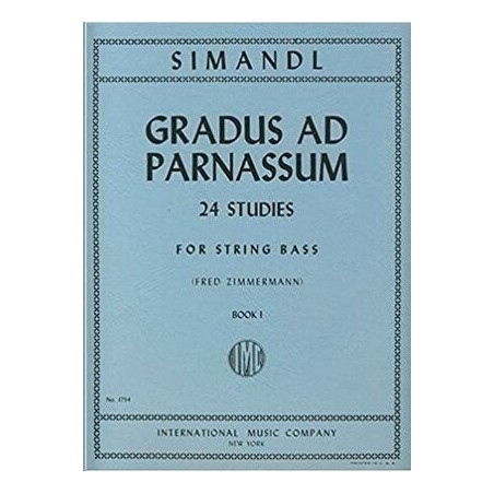 Simandl 24 Estudios Gradus Ad Parnassum Para Contrabajo
