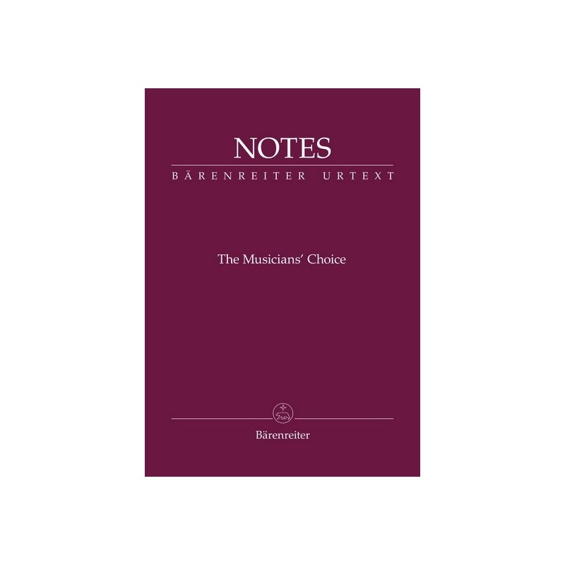 Bärenreiter Notes Cuadernillo Pentagramas Y Notas