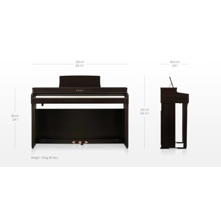 Kawai CN-201 Blanco premium