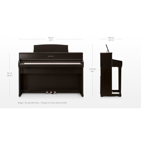 Kawai CA-701 Negro premium