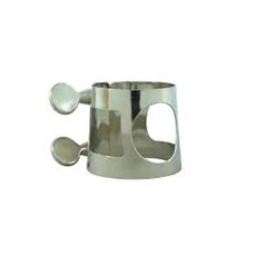 Abrazadera Saxo Alto Plateada