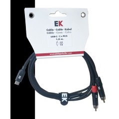 EK Audio HDMI22118 usb c - rca 1.8 metros
