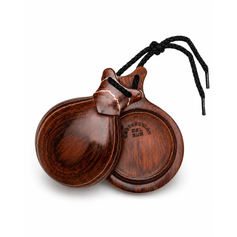 Castañuelas del Sur - Madera veteada roja nº3 (grande) - Gama profesional