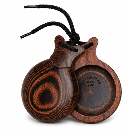 Castañuelas del Sur - Madera veteada marrón nº3 (grande) - Gama profesional
