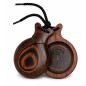 Castañuelas del Sur - Madera veteada marrón nº7 (pequeña) - Gama profesional Castañuelas del Sur - Madera veteada marrón nº7 (pequeña) - Gama profesional