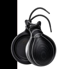 Castañuelas del Sur - Tela negra veteada blanca nº7 (pequeña) - Gama profesional