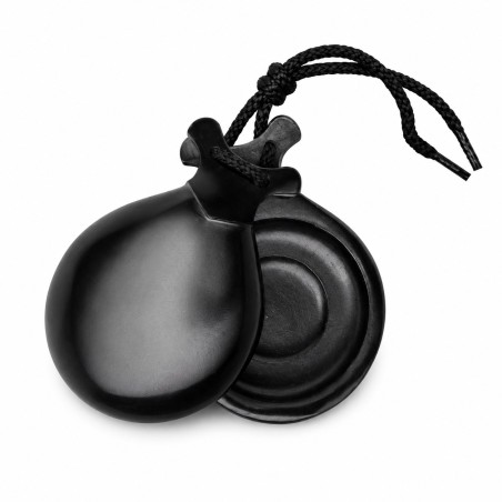 Castañuelas del Sur - Fibra vidrio negro nº7 (pequeña) - Gama profesional - Caja doble