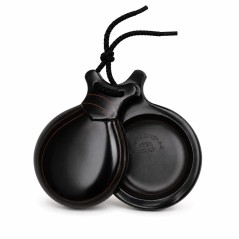 Castañuelas del Sur - Fibra negra veteada roja nº5 (mediana) - Gama especial