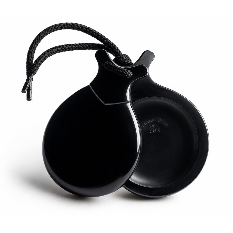 Castañuelas del Sur - Fibra vidrio negro nº3 (grande) - Gama especial