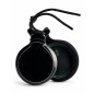 Castañuelas del Sur - Fibra vidrio negro veteado verde y blanco nº3 (grande) - Gama capricho