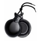 Castañuelas del Sur - Fibra vidrio negro veteado azul y blanco nº5 (mediana) - Gama capricho