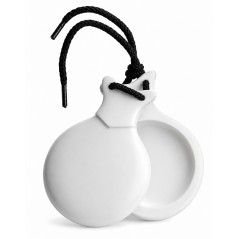 Castañuelas del Sur - Fibra vidrio blanco nº3 (grande) - Gama capricho