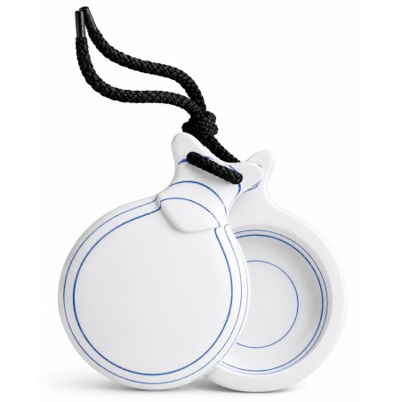 Castañuelas del Sur - Fibra vidrio blanco veteado azul nº5 (mediana) - Gama capricho - Caja doble