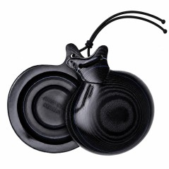 Castañuelas del Sur - Tela negra veteada azul y blanca nº7 (pequeña) - Gama Especial Jota - Caja doble
