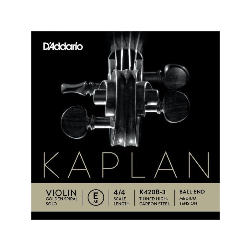 1ª Daddario K420B-3 Kaplan Golden Spiral Solo E (Mi) 4/4