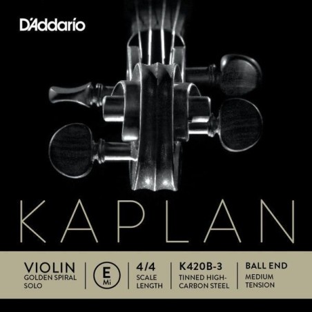 1ª Daddario K420B-3 Kaplan Golden Spiral Solo E (Mi) 4/4