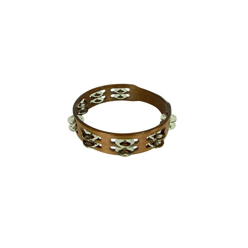Santa Fe 5055 Pandereta doble 25 cm nogal