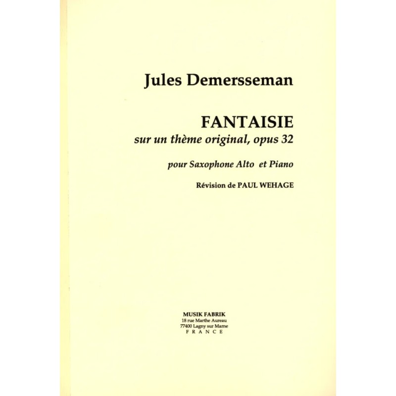 Fantasie sur un thème original op.32